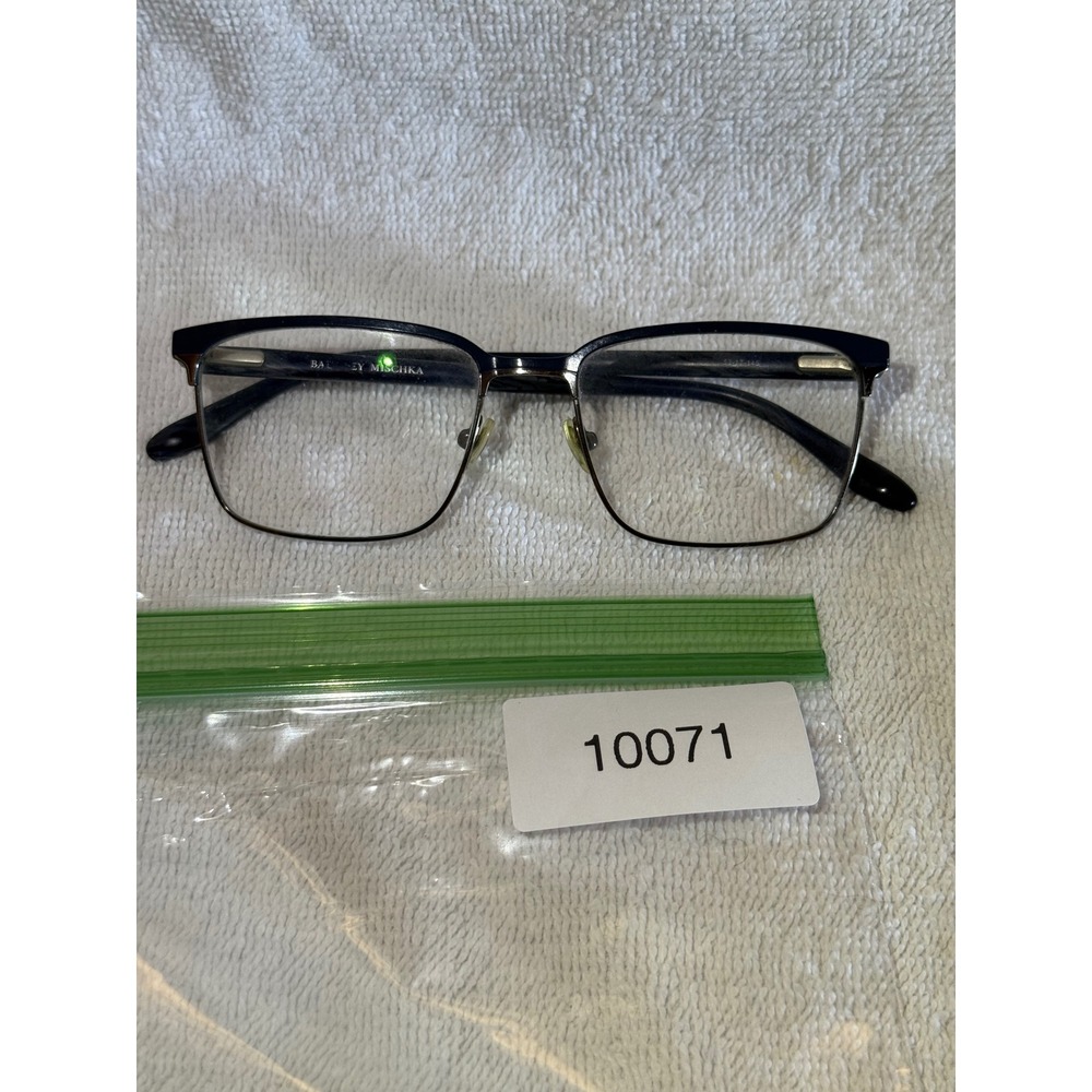 Badgley Mischka Eyeglasses Womens 53-17-145 Navy Blue Rectangular Frame - Picture 6 of 6